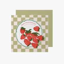 Fotokartki Strawberries, 14x14 cm
