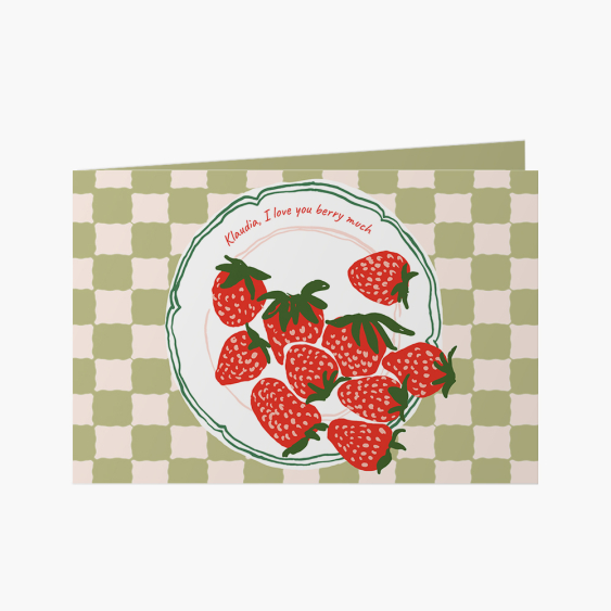 Fotokartka Strawberries, 15x10 cm