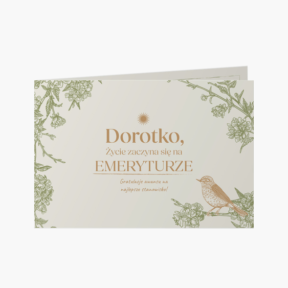 Fotokartki Emerytura, 15x10 cm