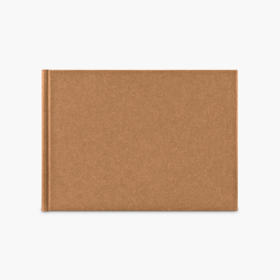 Album na zdjęcia wklejane KSIĄŻKOWY WRINKLED 36 stron BRĄZOWY, 24x17 cm