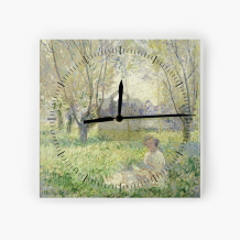 Zegar, Monet - Woman Seated under the Willows
