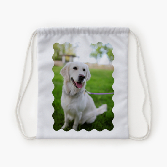 Plecak-worek, 30x38, Falowana ramka