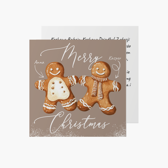 Fotokartki Joyful Time Gingerbread, 14x14 cm