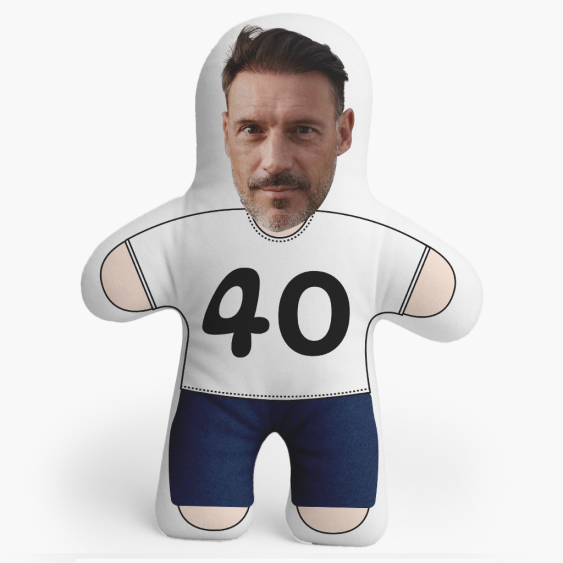 Poduszka 3D personalizowana, Welur, Mini me Birthday, 46x33 cm