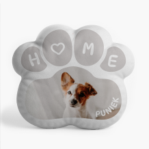 Poduszka 3D personalizowana, Welur, Home Paw, 44x44 cm
