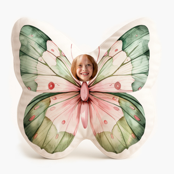 Poduszka 3D personalizowana, Welur, Motyl, 60x60 cm