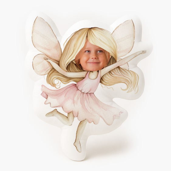 Poduszka 3D personalizowana, Welur, Wróżka Blondynka, 30x30 cm