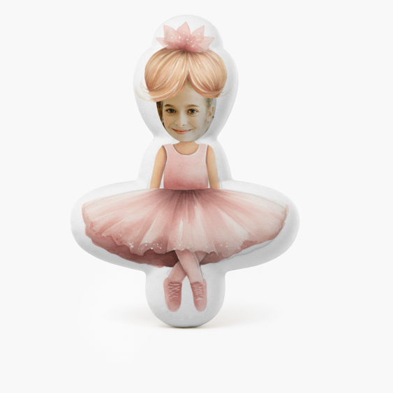 Poduszka 3D personalizowana, Welur, Blondynka, 30x30 cm