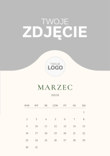 Kalendarz ścienny, Z nadrukiem logo, 20x30-A4 cm
