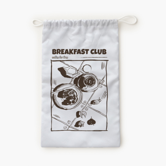 Worek na kapcie, 30x45, Breakfast Club