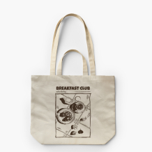 Torba płócienna z podwójnymi uszami, 38x42x10, Breakfast Club