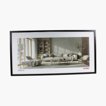 Ramka na zdjęcie panoramiczna 100x50 czarna, 100x50 cm