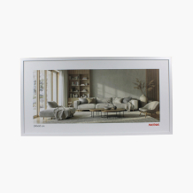 Ramka na zdjęcie panoramiczna 100x50 biała, 100x50 cm