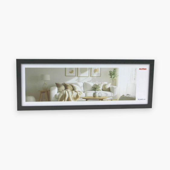 Ramka na zdjęcie panoramiczna 20x60 czarna, 20x60 cm
