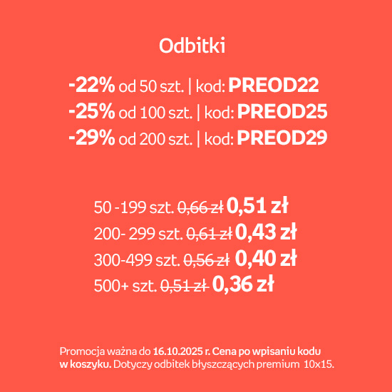 Odbitka 10x15 papier błyszczący