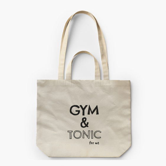 Torba płócienna z podwójnymi uszami, 38x42x10, Gym&Tonic