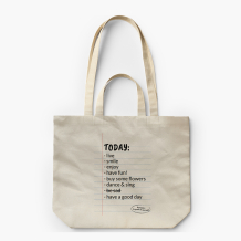Torba płócienna z podwójnymi uszami, 38x42x10, Today Vibes