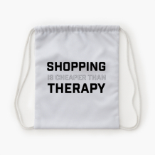 Plecak-worek, 30x38, Shopping Therapy