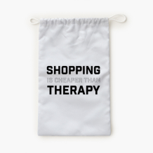 Worek na kapcie, 30x45, Shopping Therapy