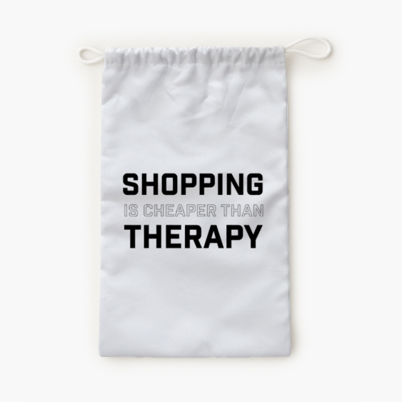 Worek na kapcie, 30x45, Shopping Therapy