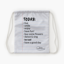 Plecak-worek, 30x38, Today Vibes