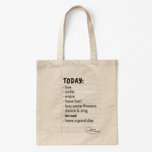 Torba bawełniana, 38x42, Today Vibes