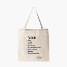 Torba bawełniana, 38x42x10, Today Vibes