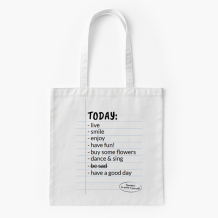 Torba bawełniana, 38x46, Today Vibes