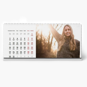 Kalendarz biurkowy, Twój projekt, 22x10 cm