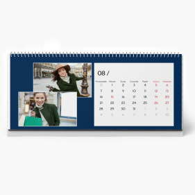 Kalendarz biurkowy, Szykowny kalendarz, 22x10 cm