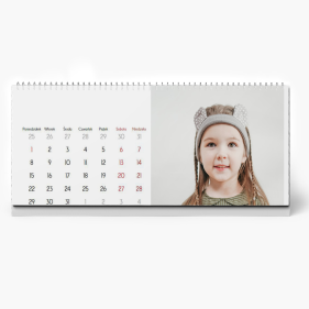 Kalendarz biurkowy, Twój szablon, 22x10 cm