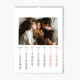 Kalendarz ścienny, Twój projekt, 30x40-A3 cm