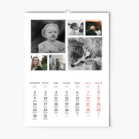 Kalendarz ścienny, Chwytaj wspomnienia, 30x40-A3 cm