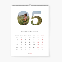 Kalendarz ścienny, Zdjęcia w liczbach, 30x40-A3 cm