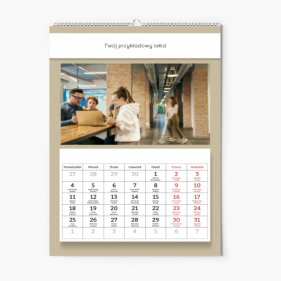 Kalendarz ścienny, Kalendarz firmowy, 30x40-A3 cm