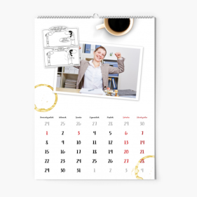 Kalendarz ścienny, Biurowy strażnik weekendów, 30x40-A3 cm