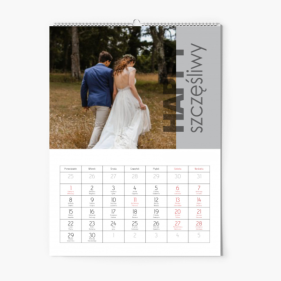 Kalendarz ścienny, Dobrana para, 30x40-A3 cm