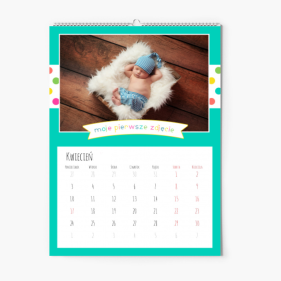 Kalendarz ścienny, Wielkie sprawy małego człowieka, 20x30-A4 cm