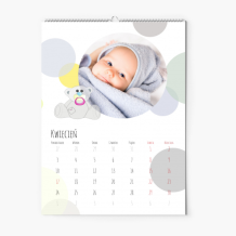 Kalendarz ścienny, Misiowa kraina, 30x40-A3 cm