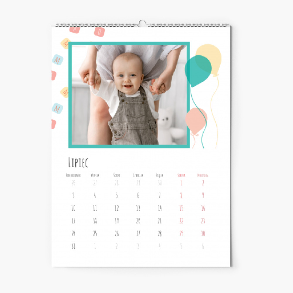 Kalendarz ścienny, Mam już roczek, 20x30-A4 cm