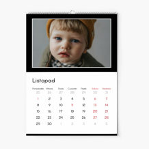 Kalendarz ścienny, Twój projekt kontrastowy, 30x40-A3 cm