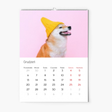 Kalendarz ścienny, Twój kalendarz nowoczesny, 30x40-A3 cm