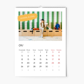 Kalendarz ścienny, Z dymkami, 30x40-A3 cm