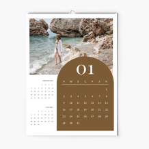 Kalendarz ścienny, Trzymiesięczny , 20x30-A4 cm