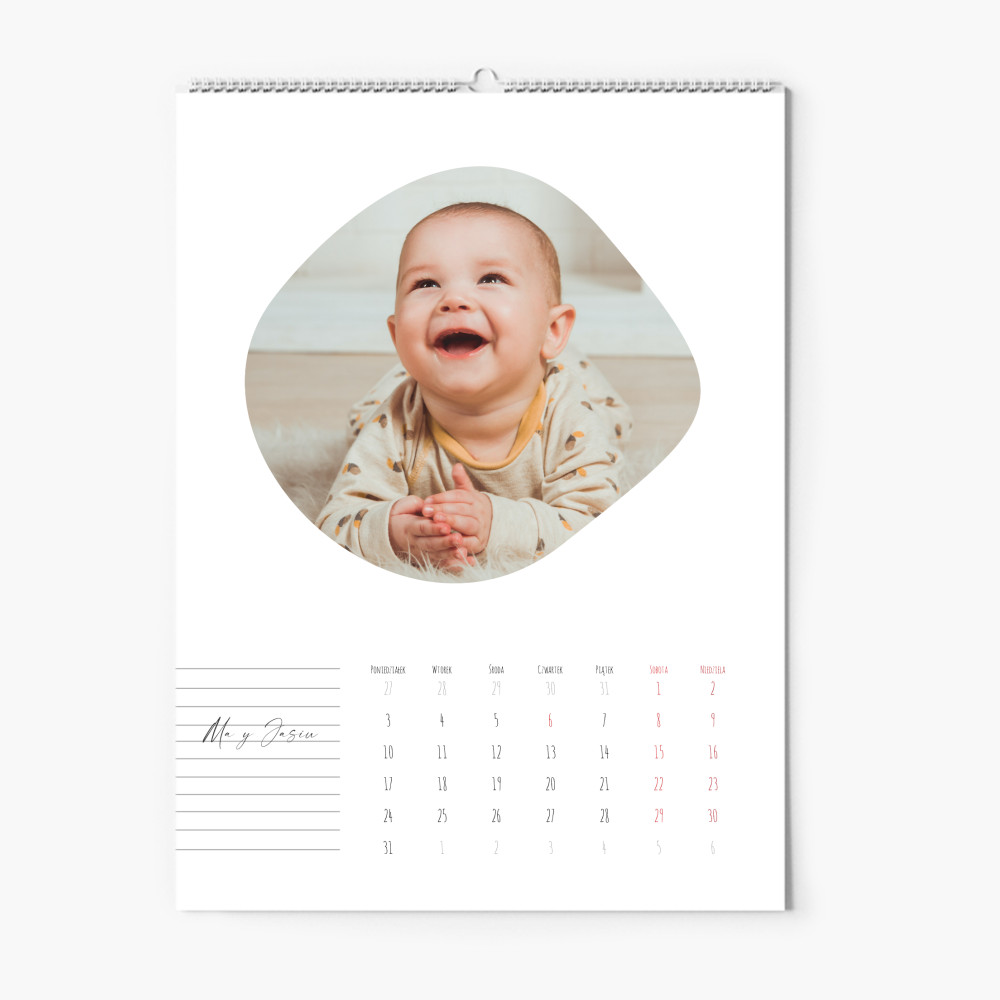 Kalendarz ścienny, Shapes, 20x30-A4 cm