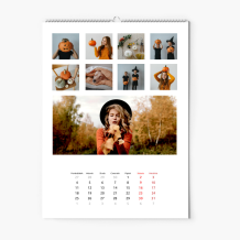 Kalendarz ścienny, W kratkę, 30x40-A3 cm