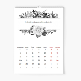 Kalendarz ścienny, Dla dziadków, 30x40-A3 cm