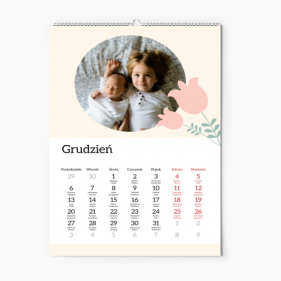 Kalendarz ścienny, Kochanej Babci, 30x40-A3 cm