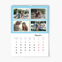 Kalendarz ścienny, Twoje zdjęcia z Instagrama, 30x40-A3 cm