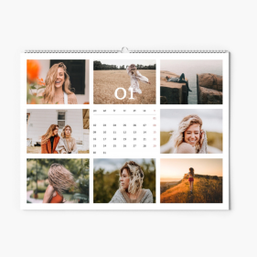 Kalendarz ścienny, Twój projekt kalendarz poziomy, 40x30-A3 cm